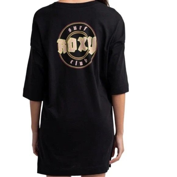 Roxy Macrame Hour Anthracite Graphic T Shirt Tee Oversized, XS, NWT - Picture 3 of 9